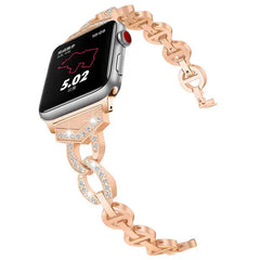 Women’s Rhinestone Diamond Steel Strap for Apple Watch Band - 5 Colors - 