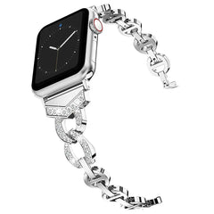 Women’s Rhinestone Diamond Steel Strap for Apple Watch Band - 5 Colors - 