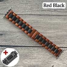 Load image into Gallery viewer, Wooden Apple Watch Bands - 10 color options 38mm - 49mm Axios Bands
