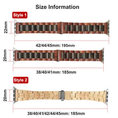 Wooden Apple Watch Bands - 10 color options 38mm - 49mm - 