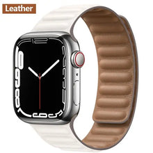 Load image into Gallery viewer, Magnetic Leather Apple Watch Bands - 50 color options 38mm - 49mm Axios Bands
